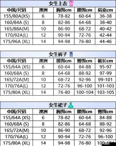 亚洲尺码与欧洲尺码对比：差异究竟几何